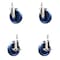 Service Caster 5 Inch 316SS Solid Polyurethane Swivel 3/8 Inch Threaded Stem Caster Brake, 2PK SS316TS20S514-SPUS-381615-2-TLB-2 - alternate 1